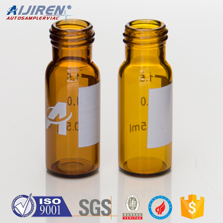 <Iso9001 9mm chromatography vials with patch for HPLC